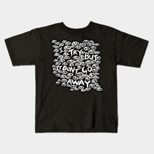 I Try But it Don’t Go Away - Wall of Eyes - Illustrated Lyrics - Inverted Kids T-Shirt